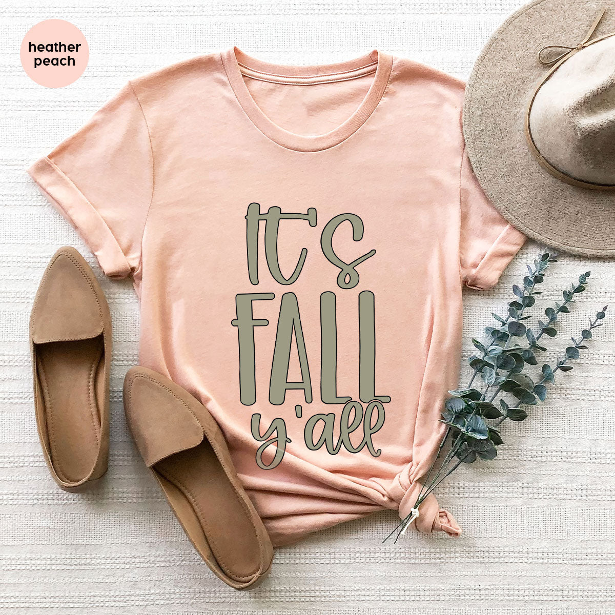 Fall Crewneck Sweatshirt, Its Fall Yall T-Shirt, Fall Gifts, Gifts for Her, Autumn Clothing, Thanksgiving Graphic Tees, Toddler T Shirt