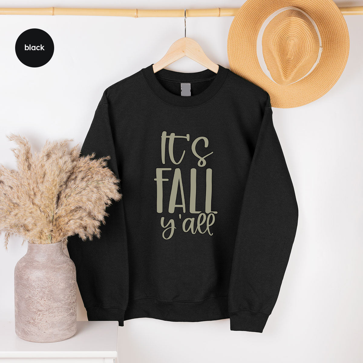 Fall Crewneck Sweatshirt, Its Fall Yall T-Shirt, Fall Gifts, Gifts for Her, Autumn Clothing, Thanksgiving Graphic Tees, Toddler T Shirt