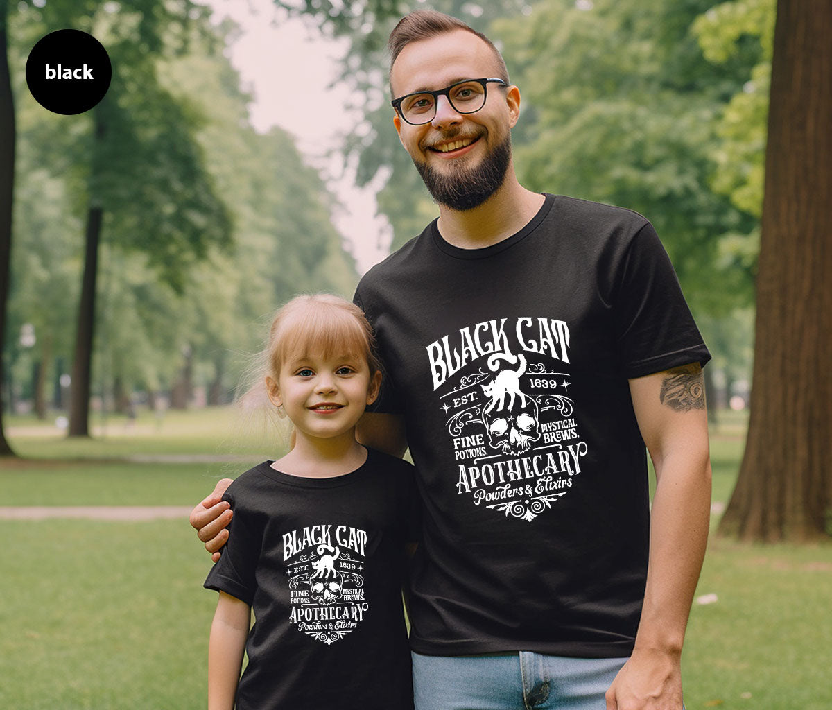 Spooky Season Gifts, Halloween Party Toddler T-Shirt, Cat Graphic Tees, Halloween Crewneck Sweatshirt, Women Vneck Tshirt, Gift for Her