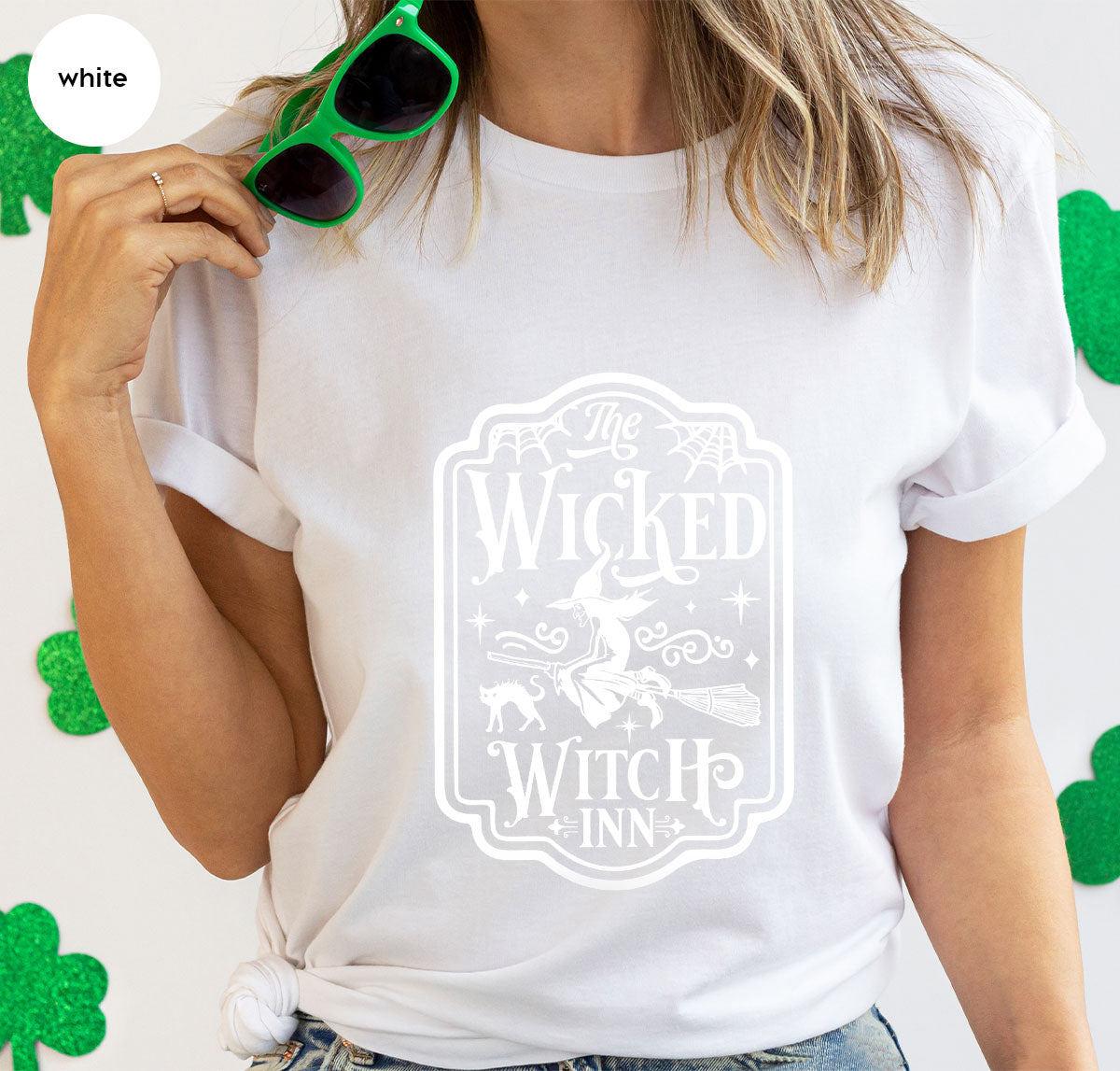 Witch Crewneck Sweatshirt, Halloween Shirts for Women, Funny Gift For Her, Spooky Season Party Tshirt, Witchy Graphic Tees