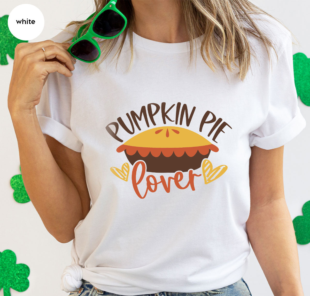 Kids Thanksgiving Shirts, Pumpkin Pie Graphic Tees, Gift for Her, Fall Crewneck Sweatshirt, Cute Toddler Clothes, Autumn Vneck T-Shirt