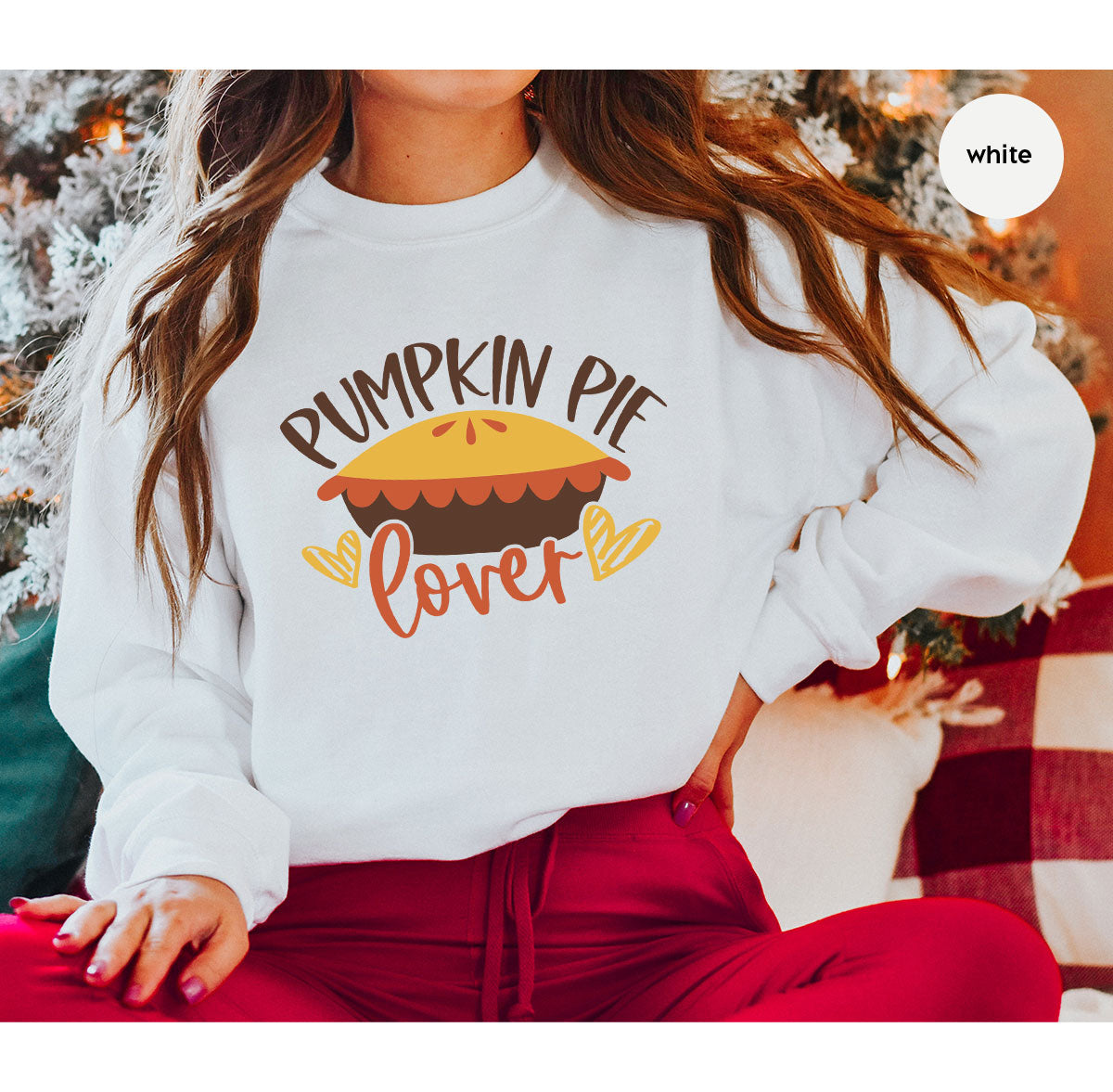 Kids Thanksgiving Shirts, Pumpkin Pie Graphic Tees, Gift for Her, Fall Crewneck Sweatshirt, Cute Toddler Clothes, Autumn Vneck T-Shirt