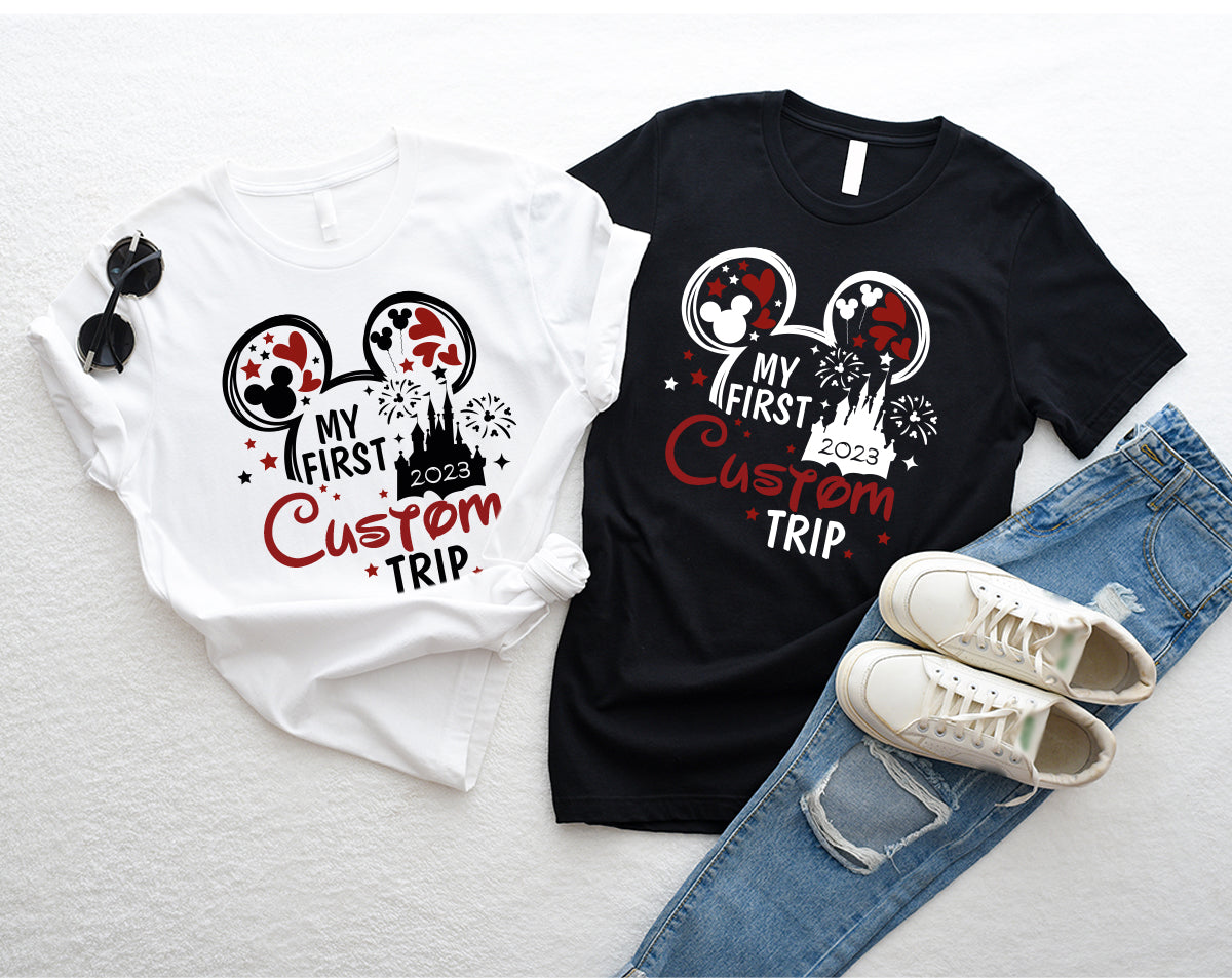 Custom Disney 2023 Shirts, Disney Trip Matching Family Tees, Customizable Disney Sweatshirt, Disney Vacation Gifts for Kids, Kids Mickey Tee