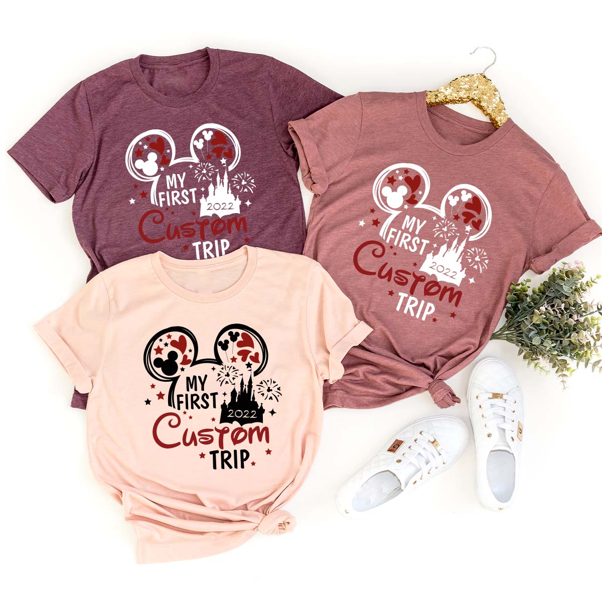 Custom Disney Trip 2023 Shirts, Disney Vacation Matching Family Shirts, Personalized Disney Sweatshirt, Disney Kids Gifts, Kids Mickey Tee