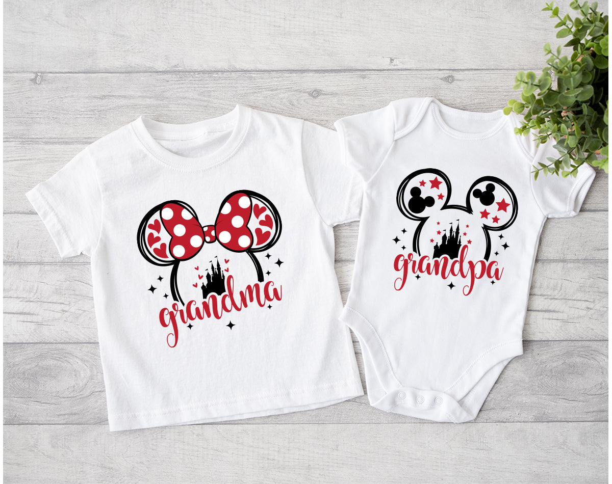 Custom Disney Family Shirts, Matching Disney Trip Shirts, Grandma Gift, Disney Vacation Tees, Disney Mickey Ears Shirt, Grandpa Gifts