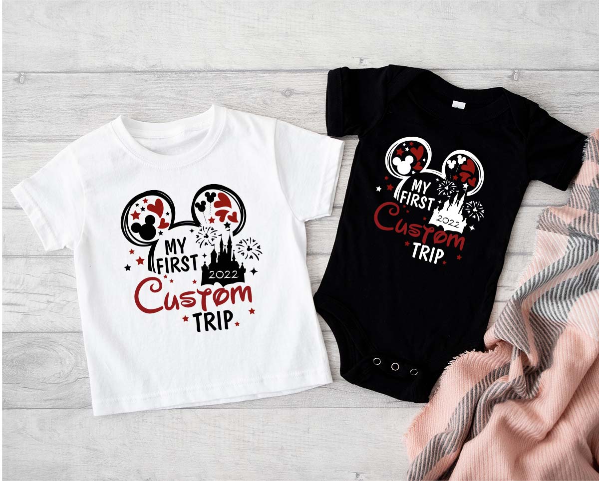 Custom Disney Trip 2023 Shirts, Disney Vacation Matching Family Shirts, Personalized Disney Sweatshirt, Disney Kids Gifts, Kids Mickey Tee