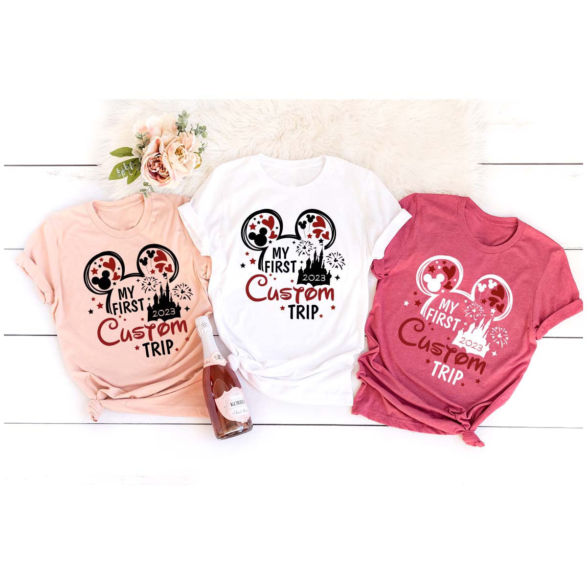 Custom Disney 2023 Shirts, Disney Trip Matching Family Tees, Customizable Disney Sweatshirt, Disney Vacation Gifts for Kids, Kids Mickey Tee