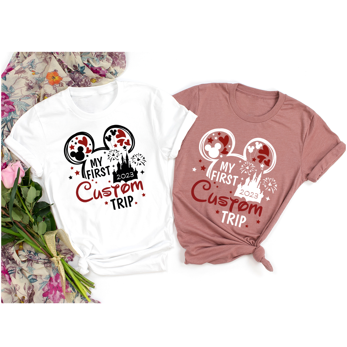 Custom Disney 2023 Shirts, Disney Trip Matching Family Tees, Customizable Disney Sweatshirt, Disney Vacation Gifts for Kids, Kids Mickey Tee