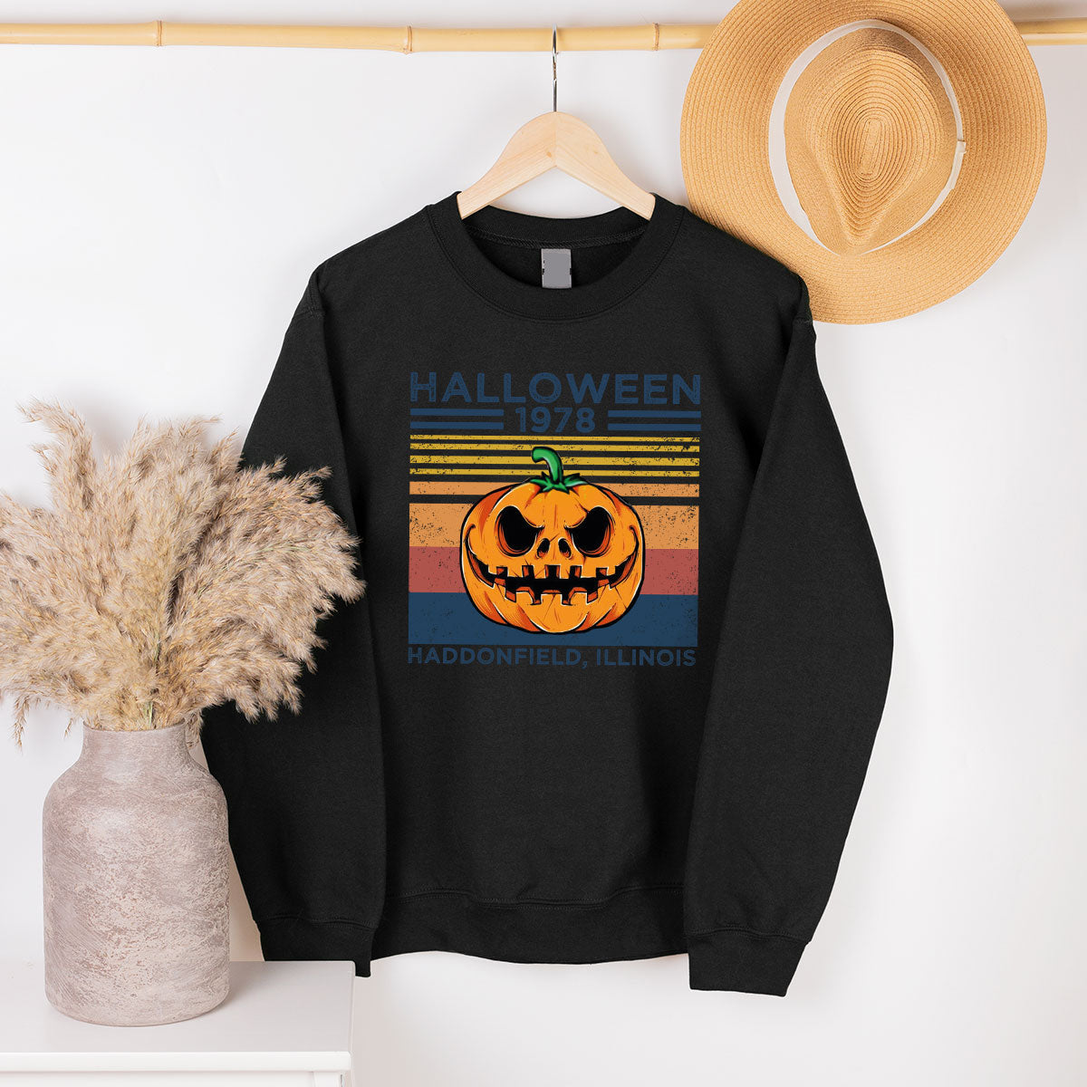 Horror Pumpkin Sweatshirt, Halloween 2022 Sweatshirt, Funny Halloween Long Sleve Shirt