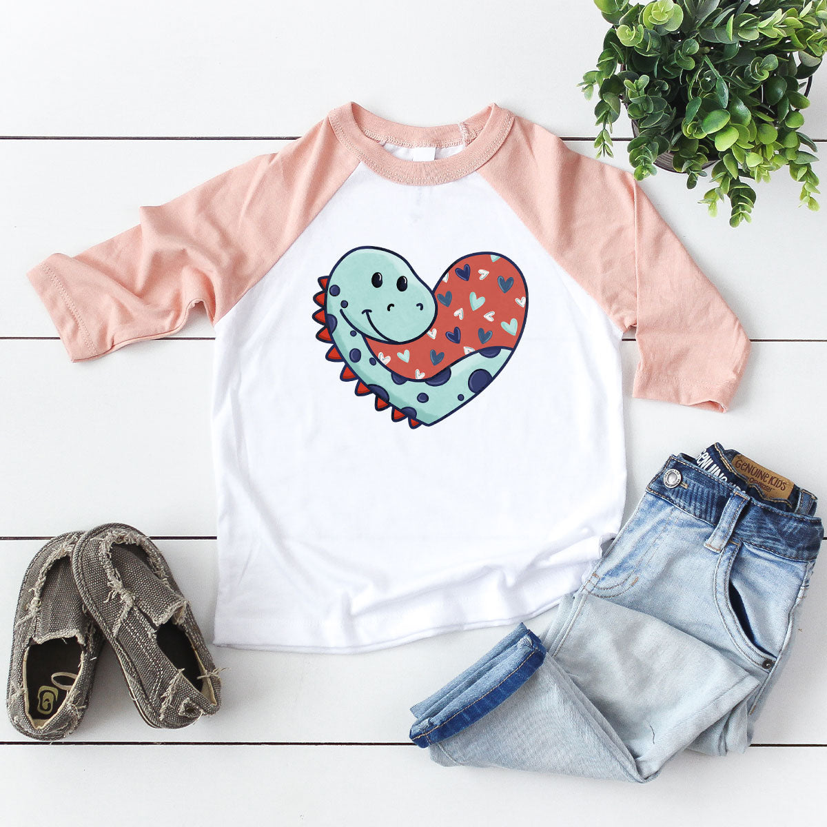 Valentine's Day Dino Shirt, Heart Of Dinosaur Shirt, Feb 14 Tee