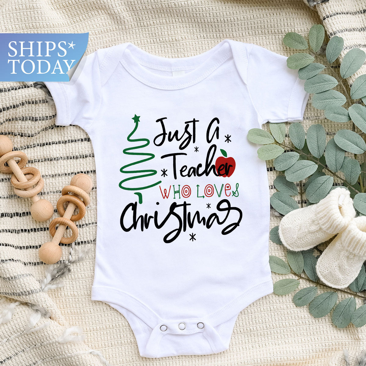2023 Christmas Love Shirt, Just A Teach Who Loves Christmas Tee, Xmas 2023 Design T-Shirt
