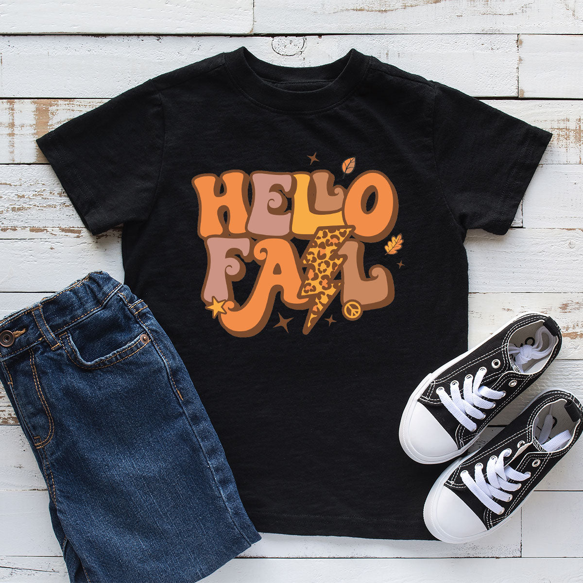 Hello Fall Shirt, Halloween Fall T-Shirt, Halloween 2022 Hoodie, Hello Halloween Long Sleeve Shirt