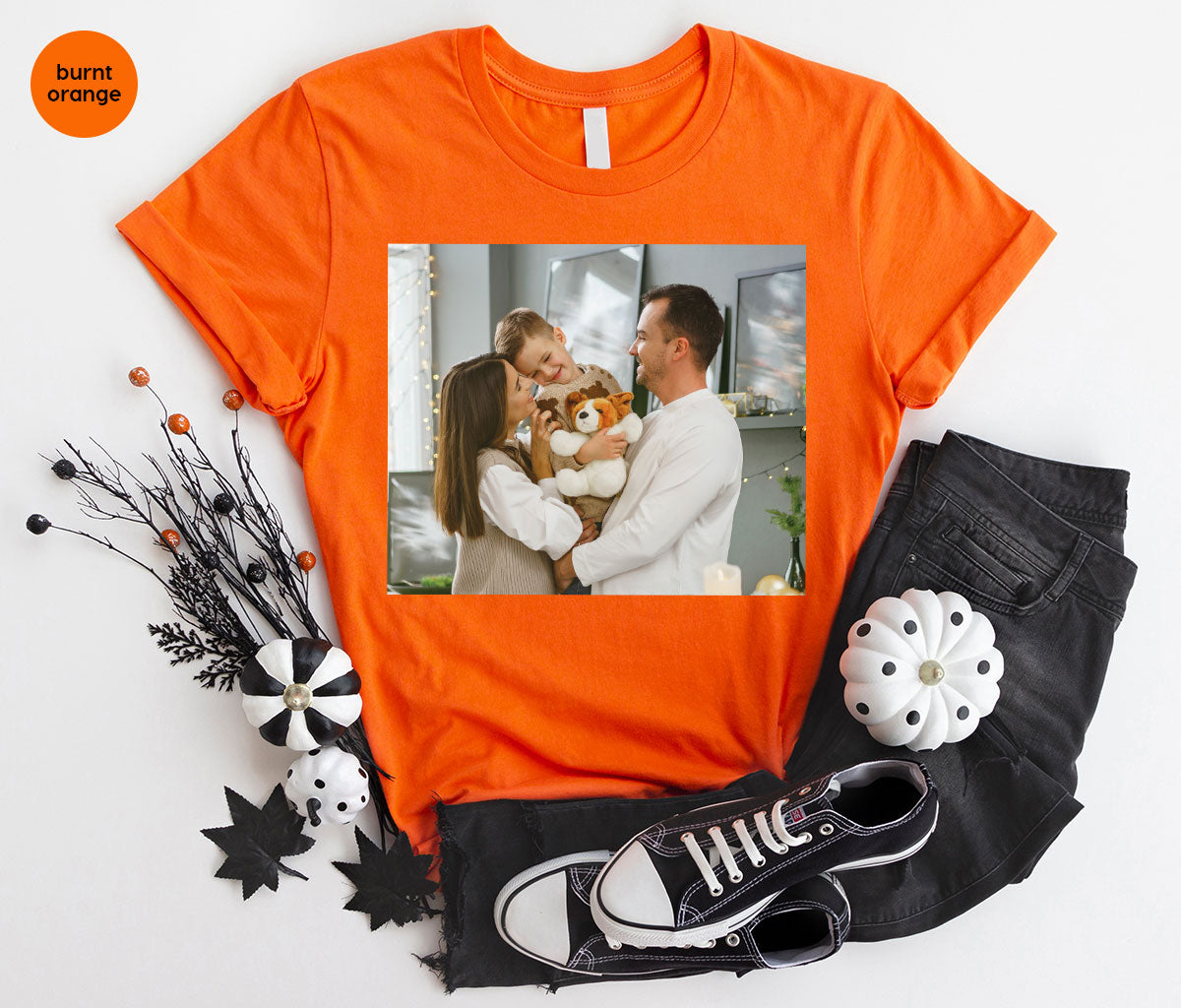 Custom Family T-Shirt, Customizable Photo Shirt, Baby Photo Tee, Family Custom Photo T-Shirt