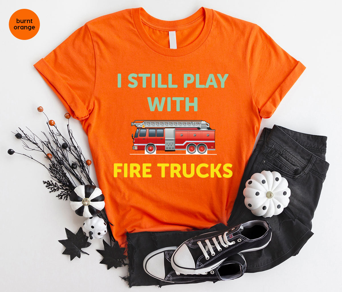 Fire Truck Shirt, Funny Fire Fighter T-Shirt, Fireman Tee