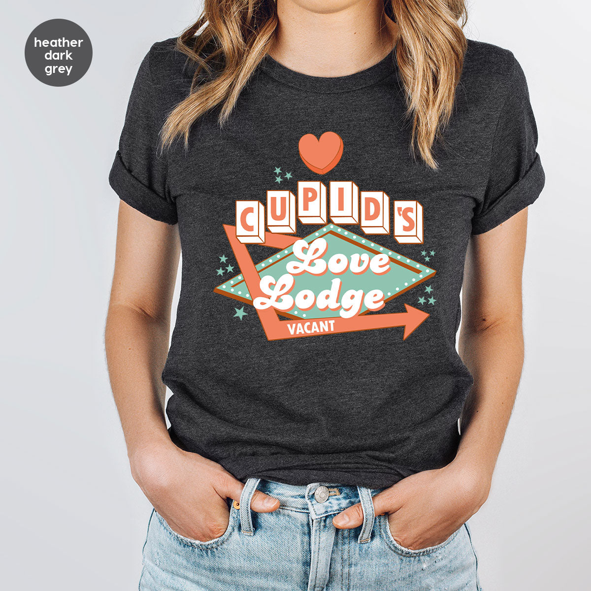 Love Lodge T-Shirt, Valentine's Day Tee, Cupid' Love Lodge Tee, Valentine Shirt