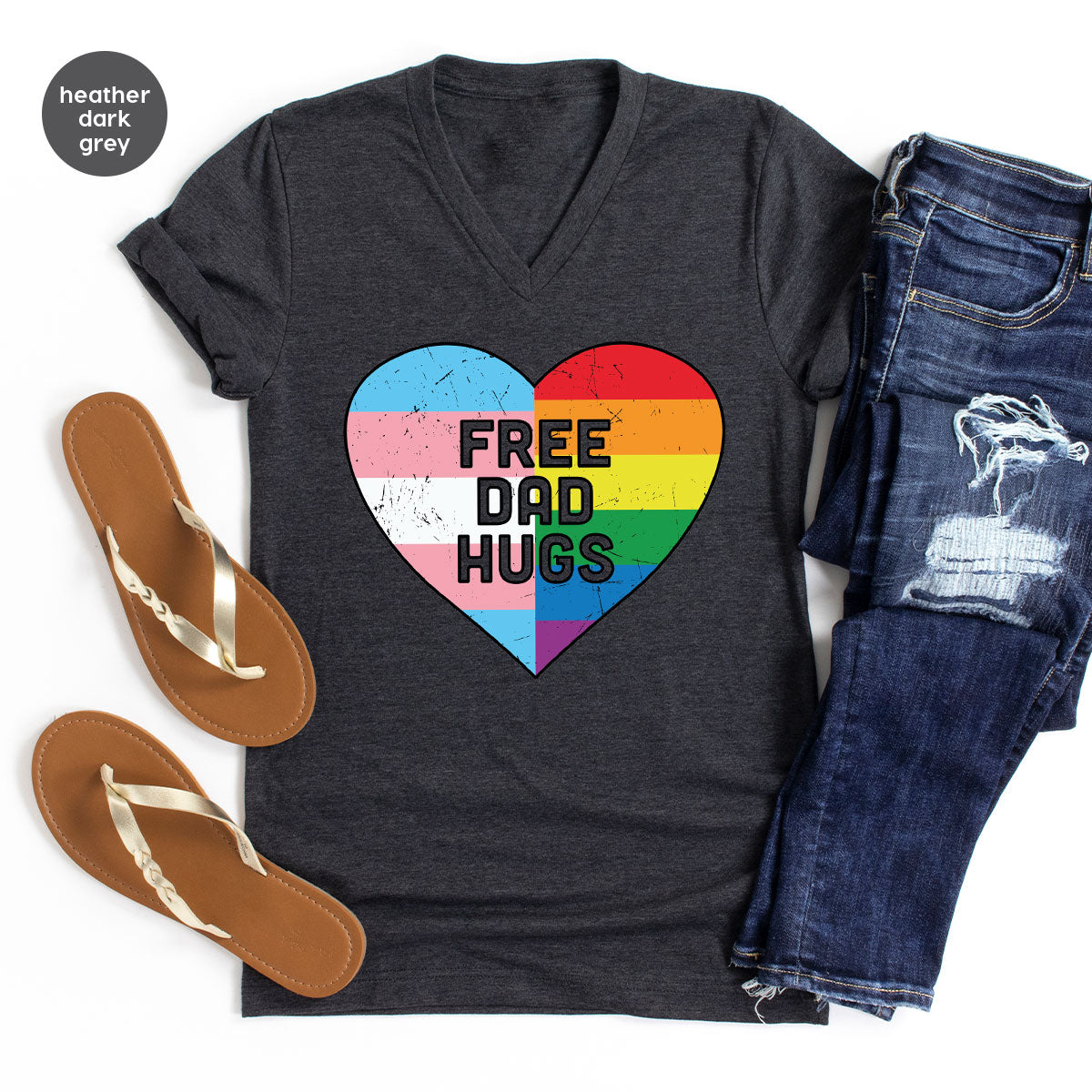 Free Dad Hugs Shirt, LGBT Shirt, LGBT Pride T-Shirt