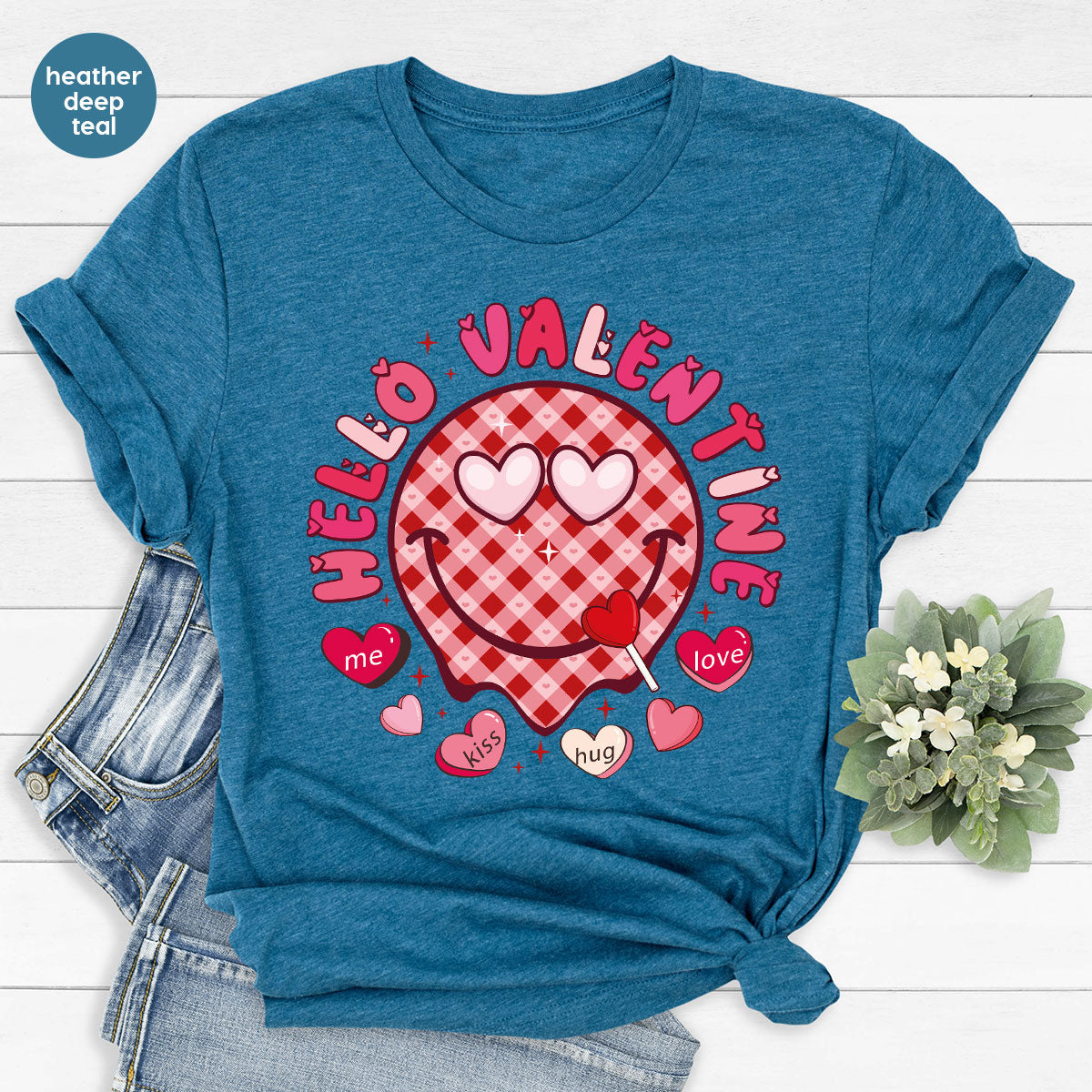 Hello Valentine Shirt, Valentine's Day Love Shirt, Gift for My Love T-Shirt