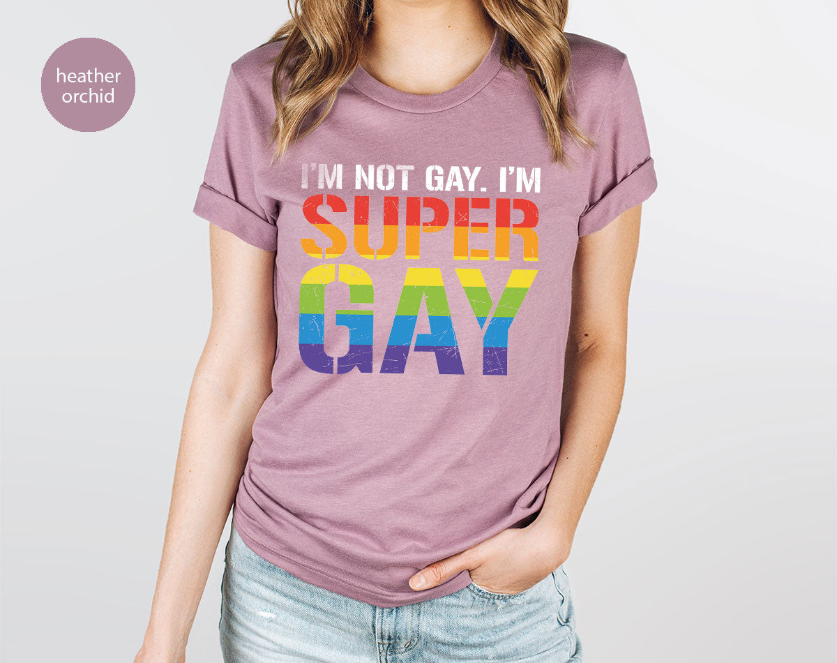 Super Gay Shirt, LGBT Power T-Shirt, Super Gay LGBT Tee