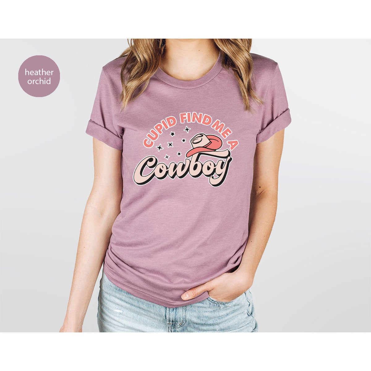 Cupid Find Me A Cowboy Shirt, Valentine Day Shirt, Cowboy Love T-Shirt