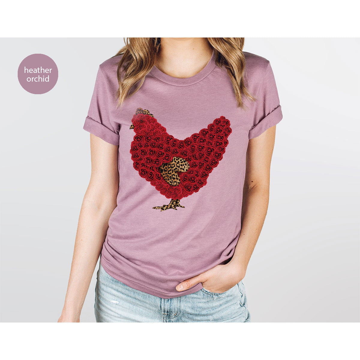 Heart of Chicken Shirt, Funny Valentine Day Gift, Special Gift for Feb 14