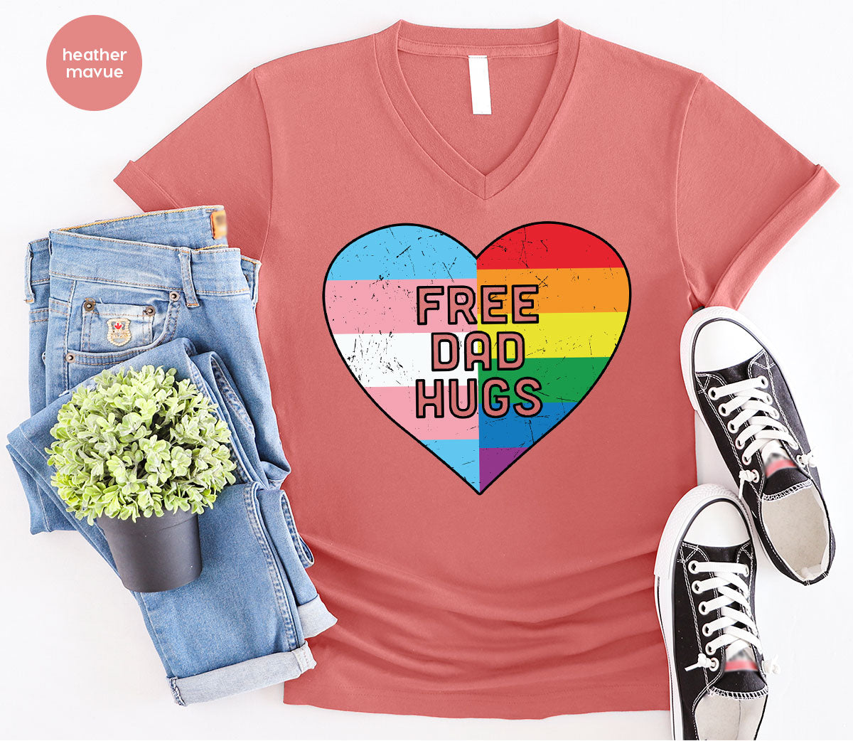 Free Dad Hugs Shirt, LGBT Shirt, LGBT Pride T-Shirt