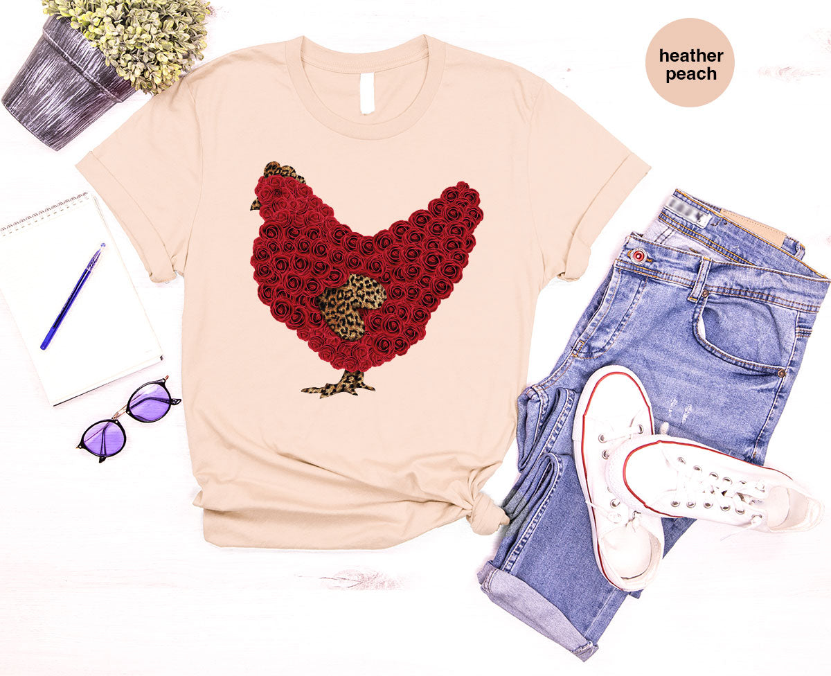 Heart of Chicken Shirt, Funny Valentine Day Gift, Special Gift for Feb 14