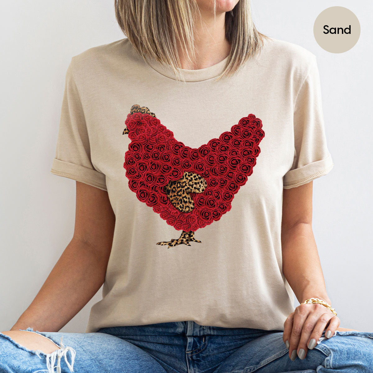 Heart of Chicken Shirt, Funny Valentine Day Gift, Special Gift for Feb 14