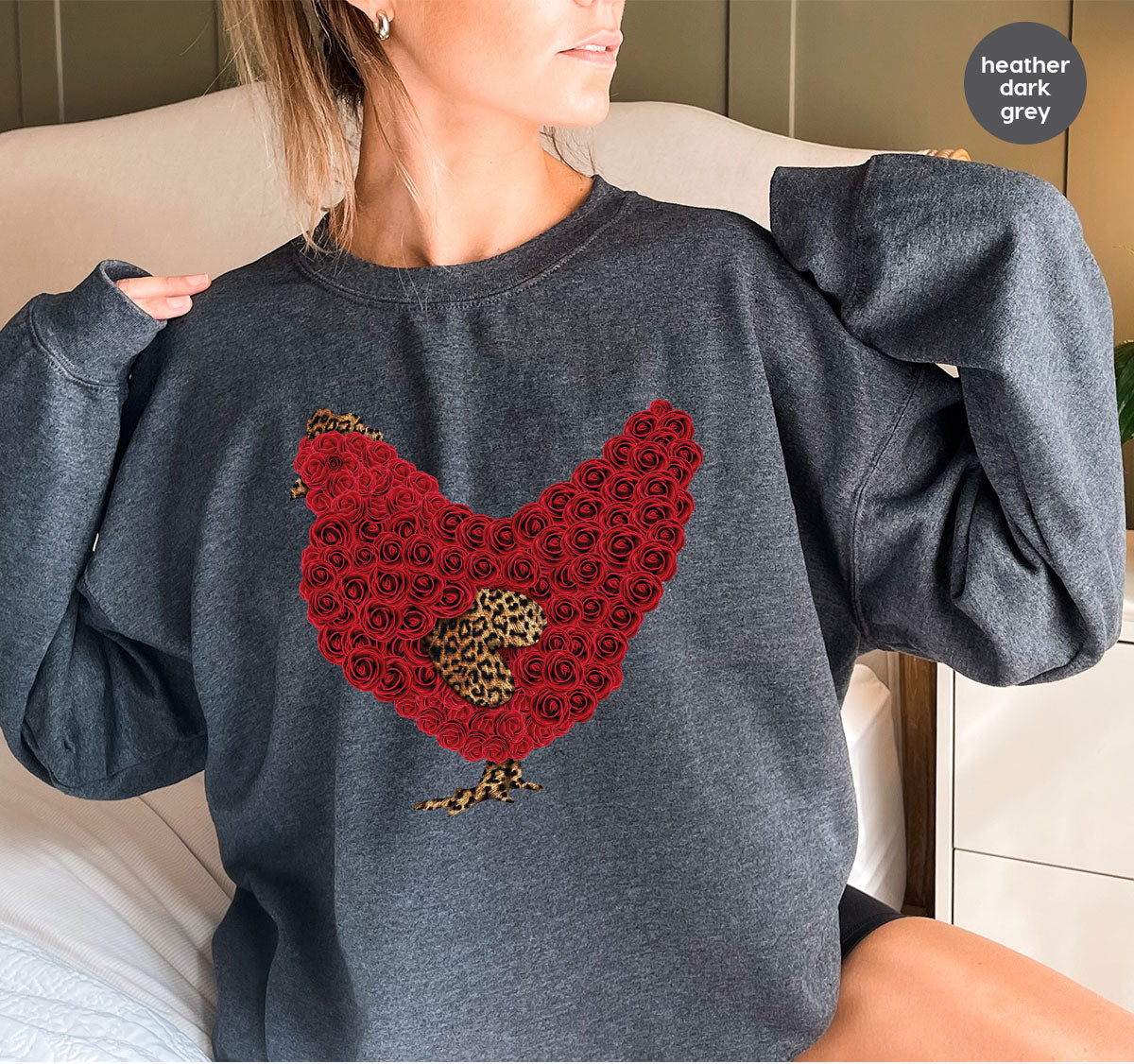 Heart of Chicken Shirt, Funny Valentine Day Gift, Special Gift for Feb 14