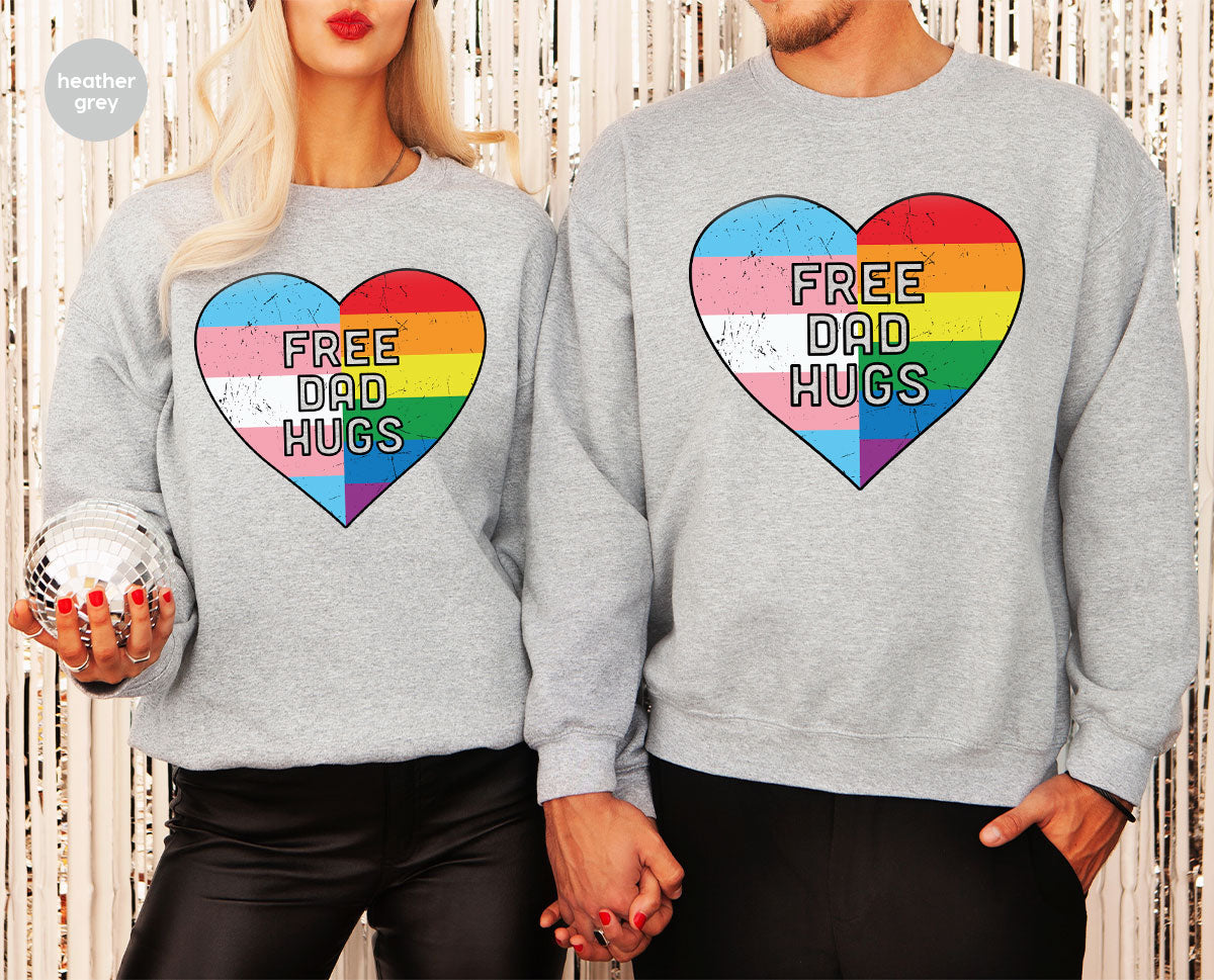 Free Dad Hugs Shirt, LGBT Shirt, LGBT Pride T-Shirt