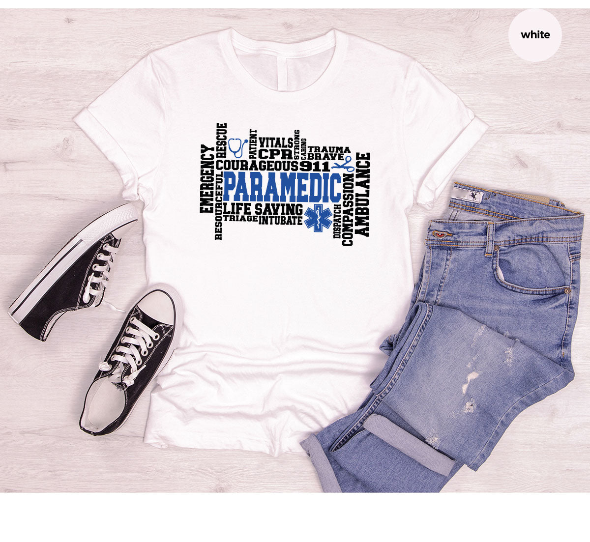 Paramedic T-Shirt, Ambulance Shirt, Life Saver T-Shirt, Gift For Live Saver, Health Worker Shirt