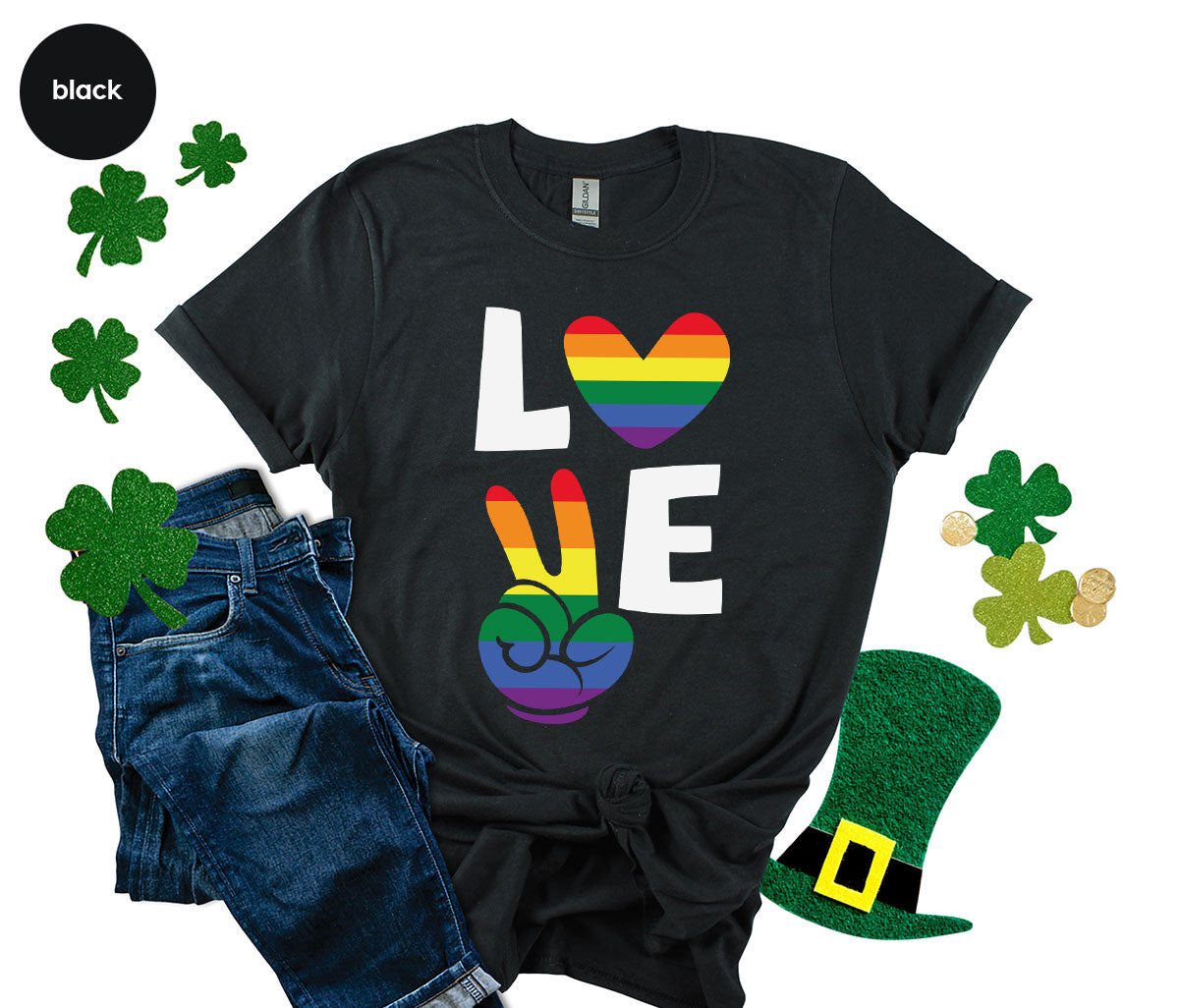 LGBT Love Shirt, Rainbow Glory T-Shirt, Pride Tee