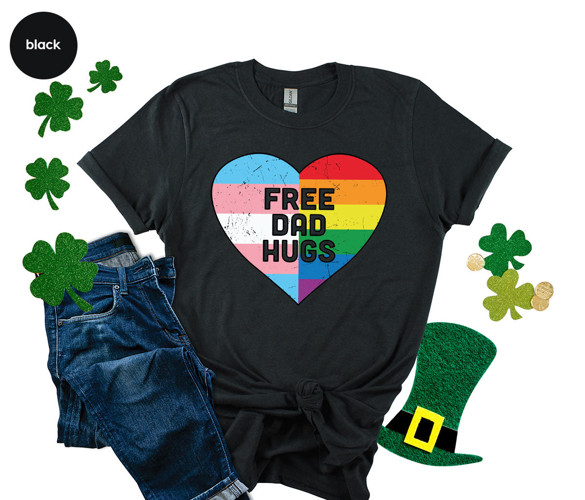 Free Dad Hugs Shirt, LGBT Shirt, LGBT Pride T-Shirt