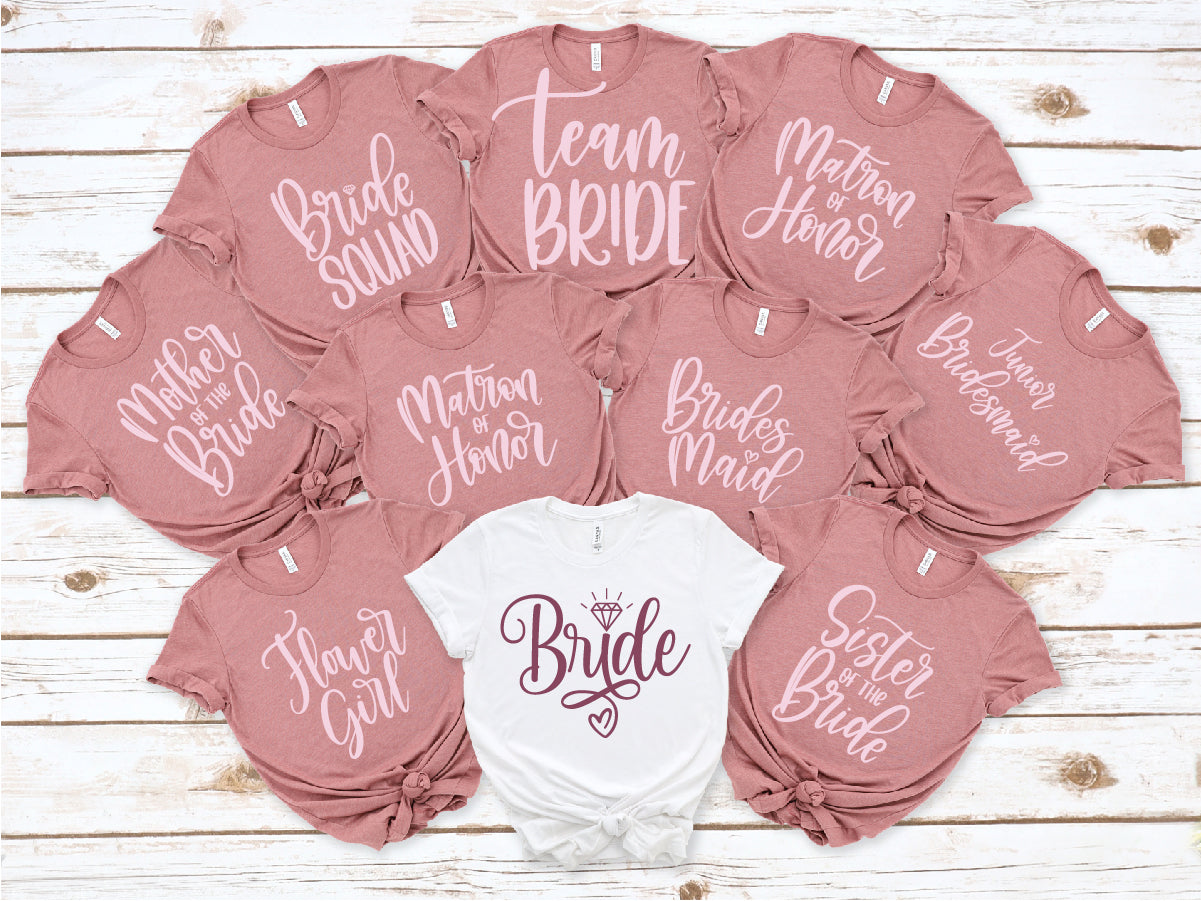 Hello Accessories TR Bride Tee Funny Bride Shirt Bride Squad T Shirt