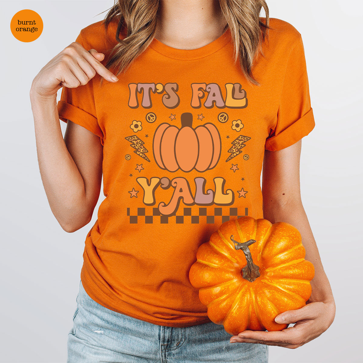 Halloween Fall Shirt, It's Y'Fall T-Shirt, Halloween Fall Hoodie, Long Sleeve and Short Sleeve Shirts