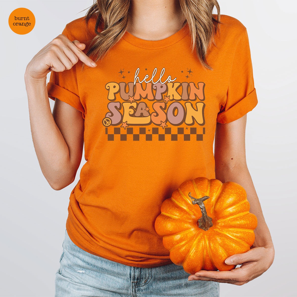 Pumpkin Season Shirt, Thanksgiving 2022 Shirt, Thanksgiving Pumpkin Design Tee