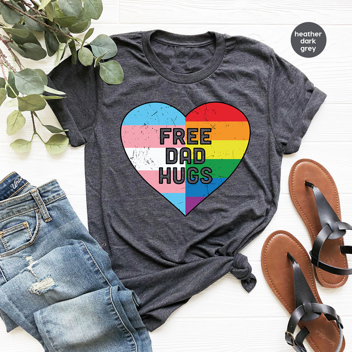 Free Dad Hugs Shirt, LGBT Shirt, LGBT Pride T-Shirt