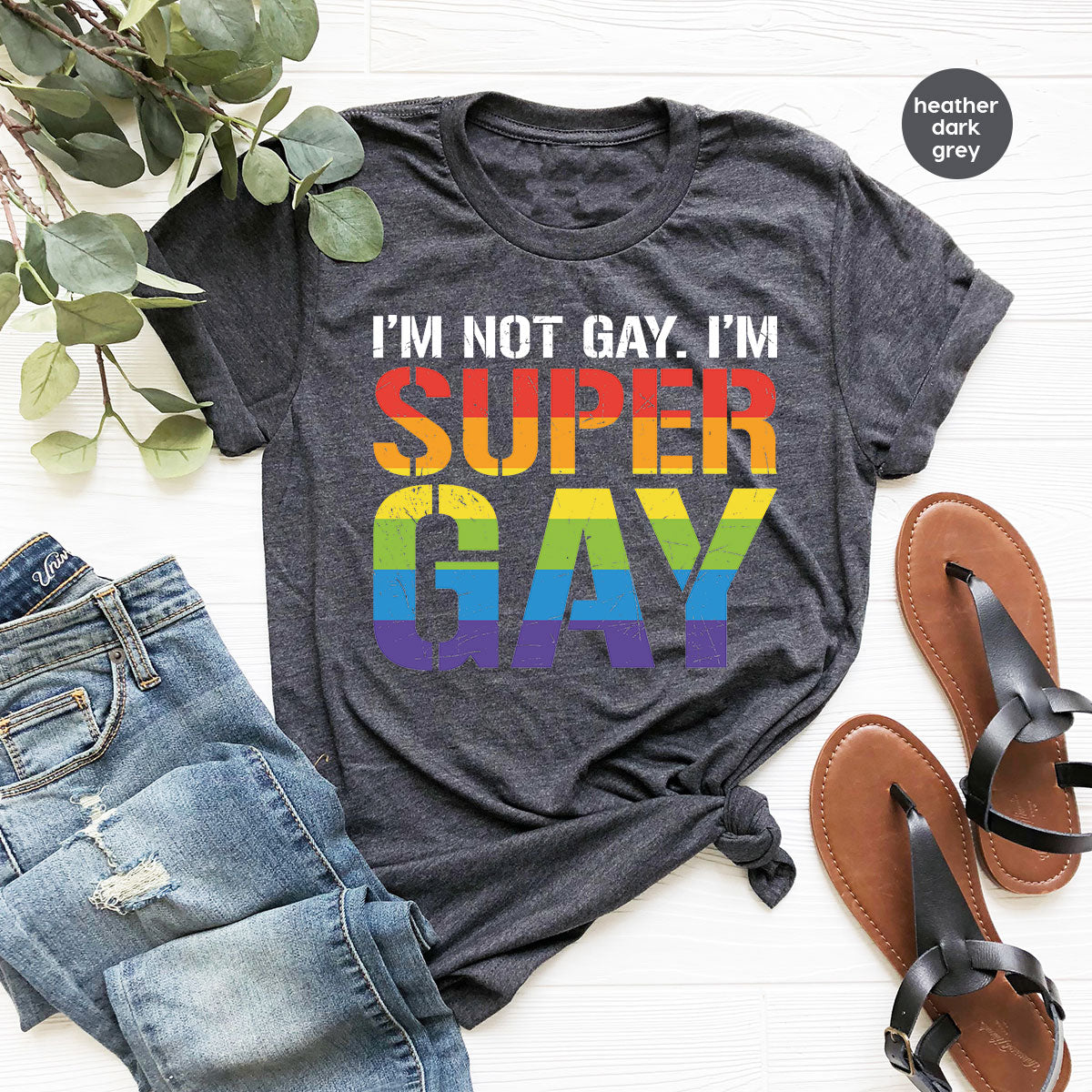 Super Gay Shirt, LGBT Power T-Shirt, Super Gay LGBT Tee