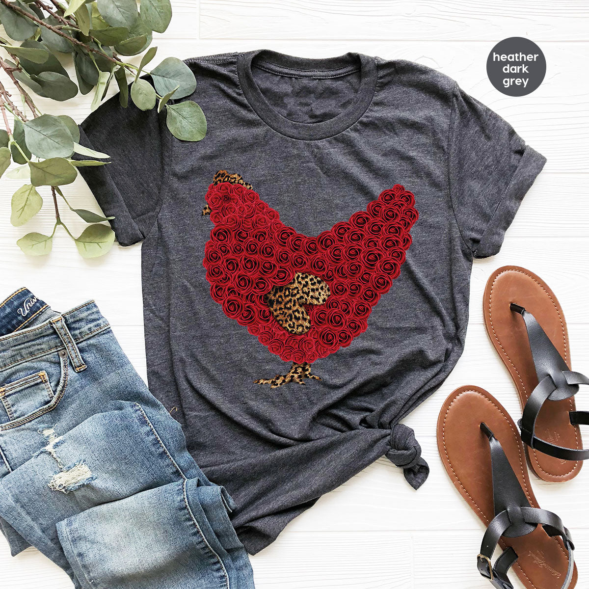 Heart of Chicken Shirt, Funny Valentine Day Gift, Special Gift for Feb 14