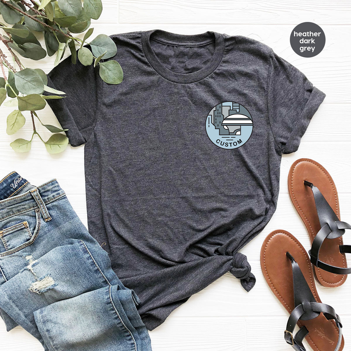 Custom Galaxy Sweatshirt, Customizable Pocket Tee for Husband, Simple Planets Pocket Shirt, Personalized Boyfriend Gift, Unisex Graphic Tee