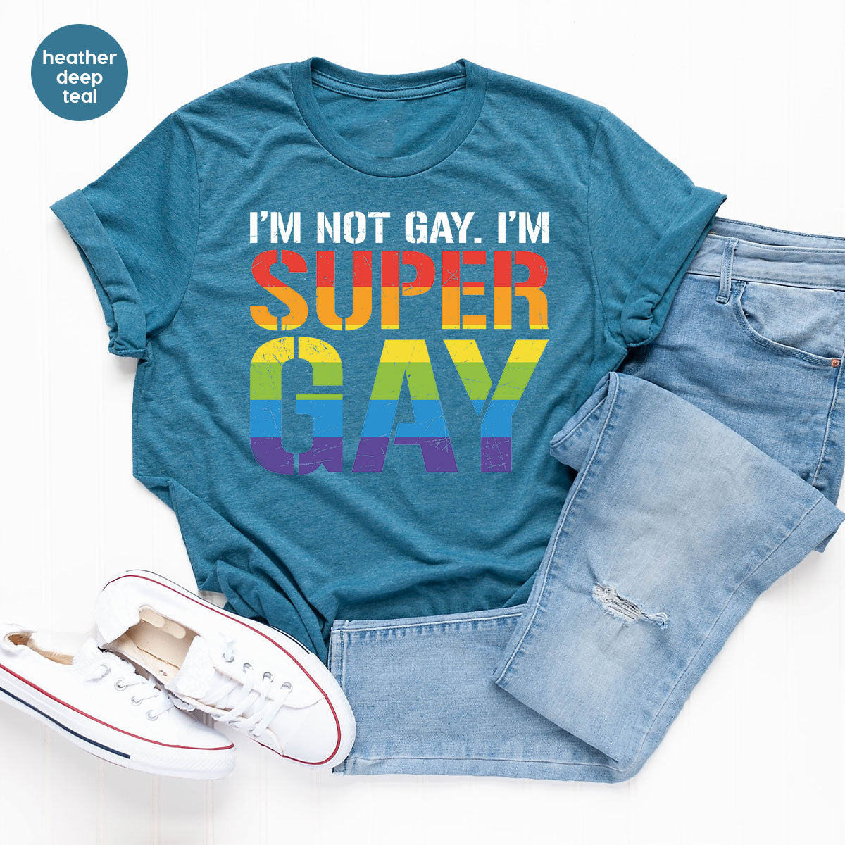 Super Gay Shirt, LGBT Power T-Shirt, Super Gay LGBT Tee