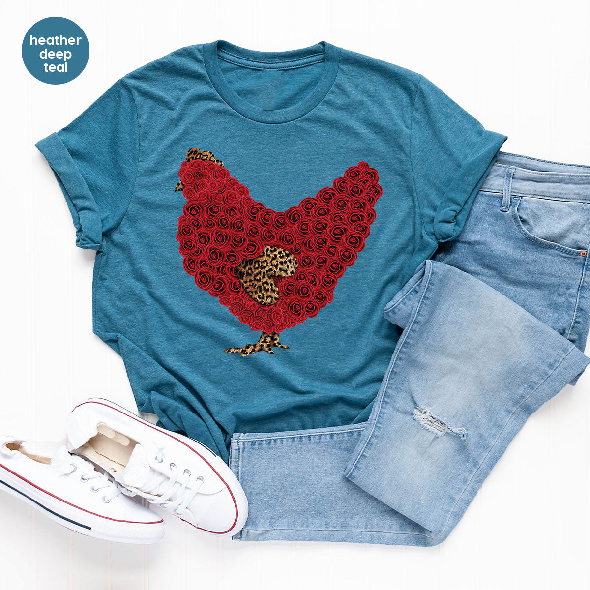 Heart of Chicken Shirt, Funny Valentine Day Gift, Special Gift for Feb 14