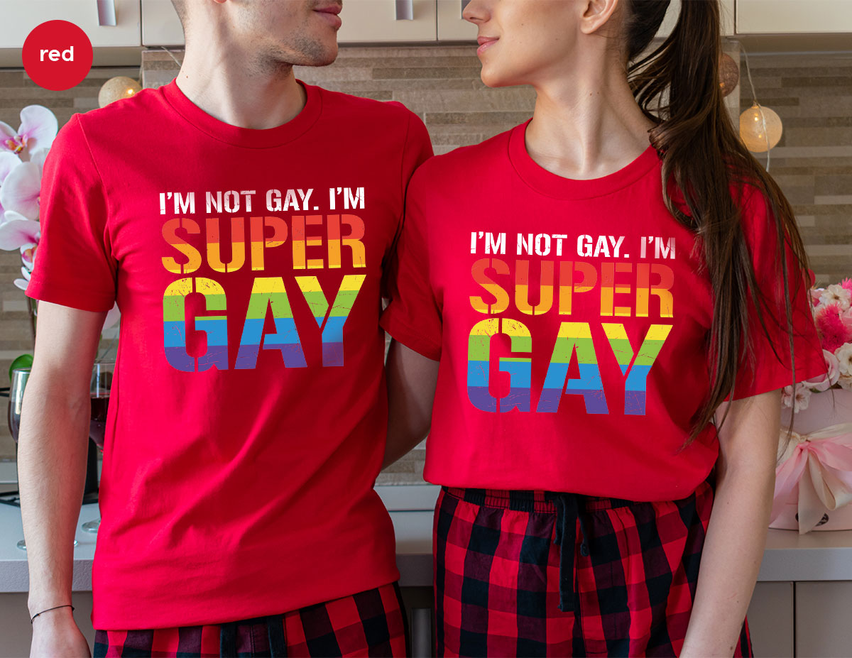 Super Gay Shirt, LGBT Power T-Shirt, Super Gay LGBT Tee