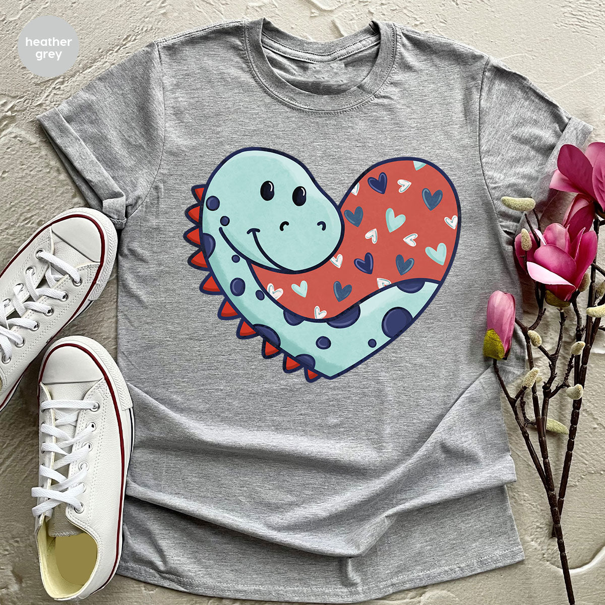 Valentine's Day Dino Shirt, Heart Of Dinosaur Shirt, Feb 14 Tee