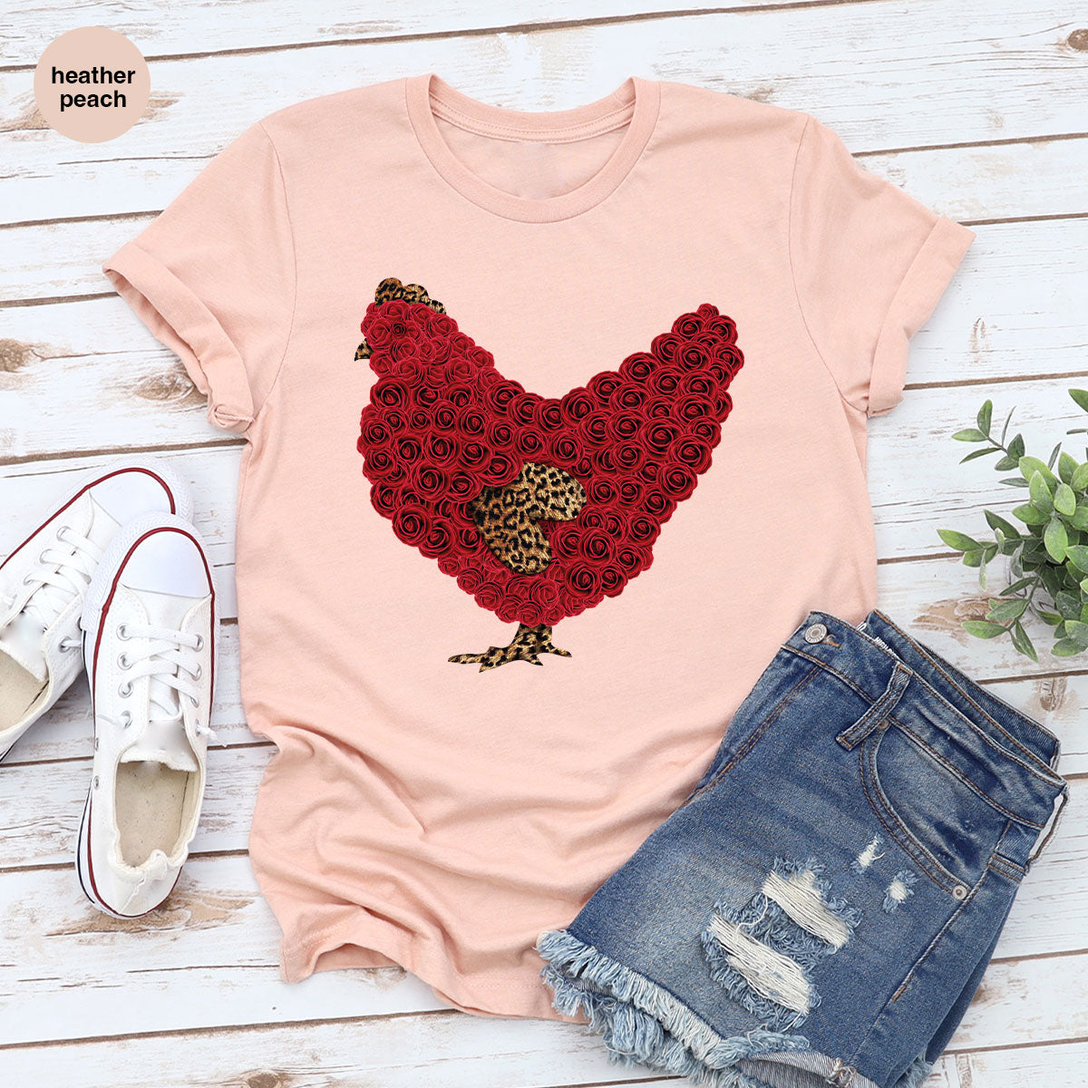 Heart of Chicken Shirt, Funny Valentine Day Gift, Special Gift for Feb 14