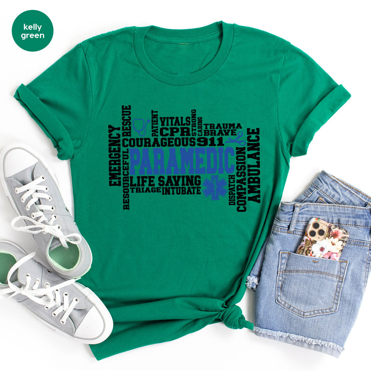Paramedic T-Shirt, Ambulance Shirt, Life Saver T-Shirt, Gift For Live Saver, Health Worker Shirt
