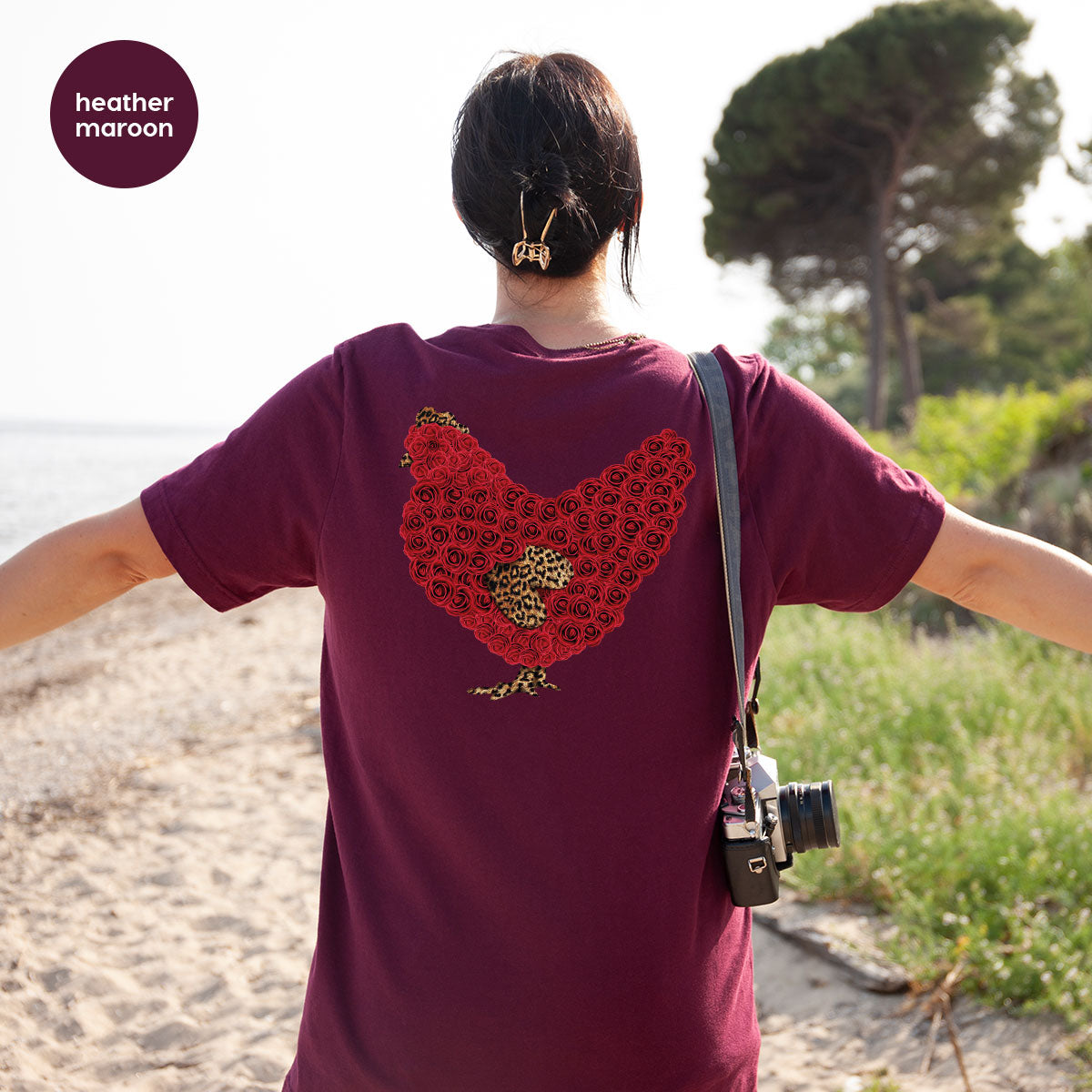 Heart of Chicken Shirt, Funny Valentine Day Gift, Special Gift for Feb 14