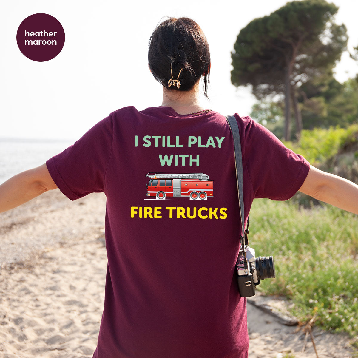 Fire Truck Shirt, Funny Fire Fighter T-Shirt, Fireman Tee