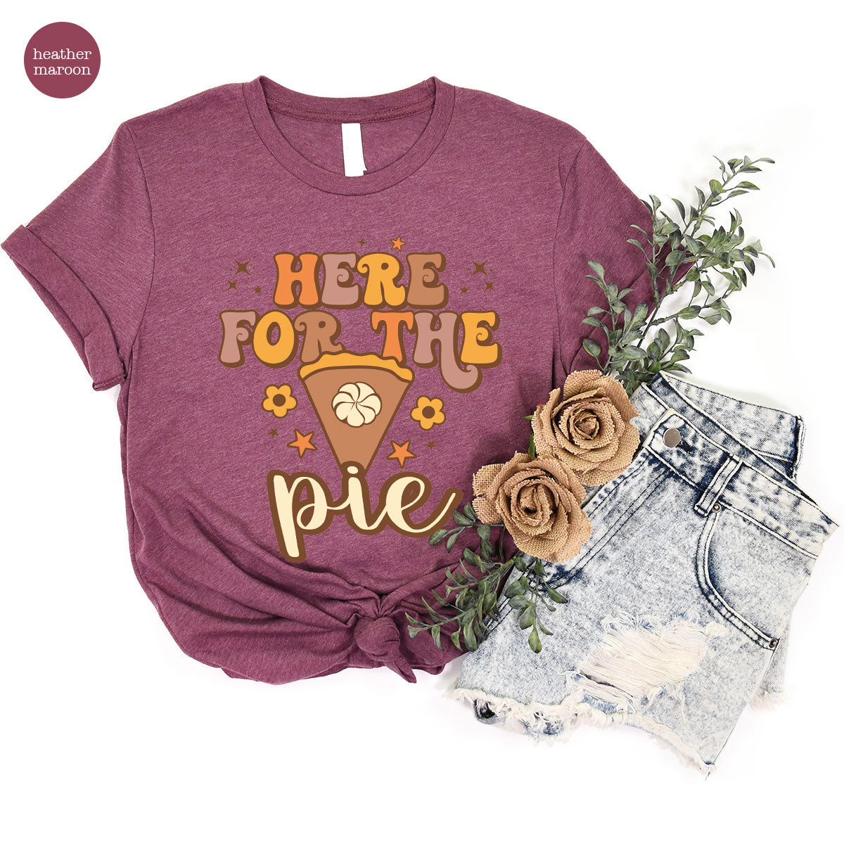 Here For The Pie Shirt, Funny Halloween Shirt, Cute Halloween Hoodie and Sweatshirt