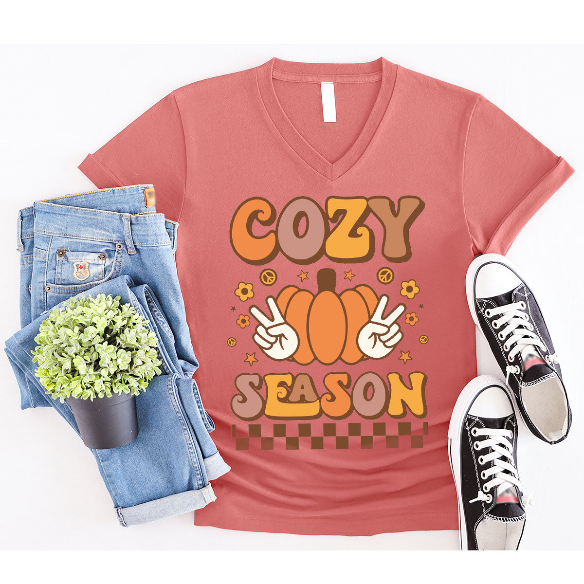 Cozy Thanksgiving Shirt, Funny Thanksgiving T-Shirt, Cozy Season Gee