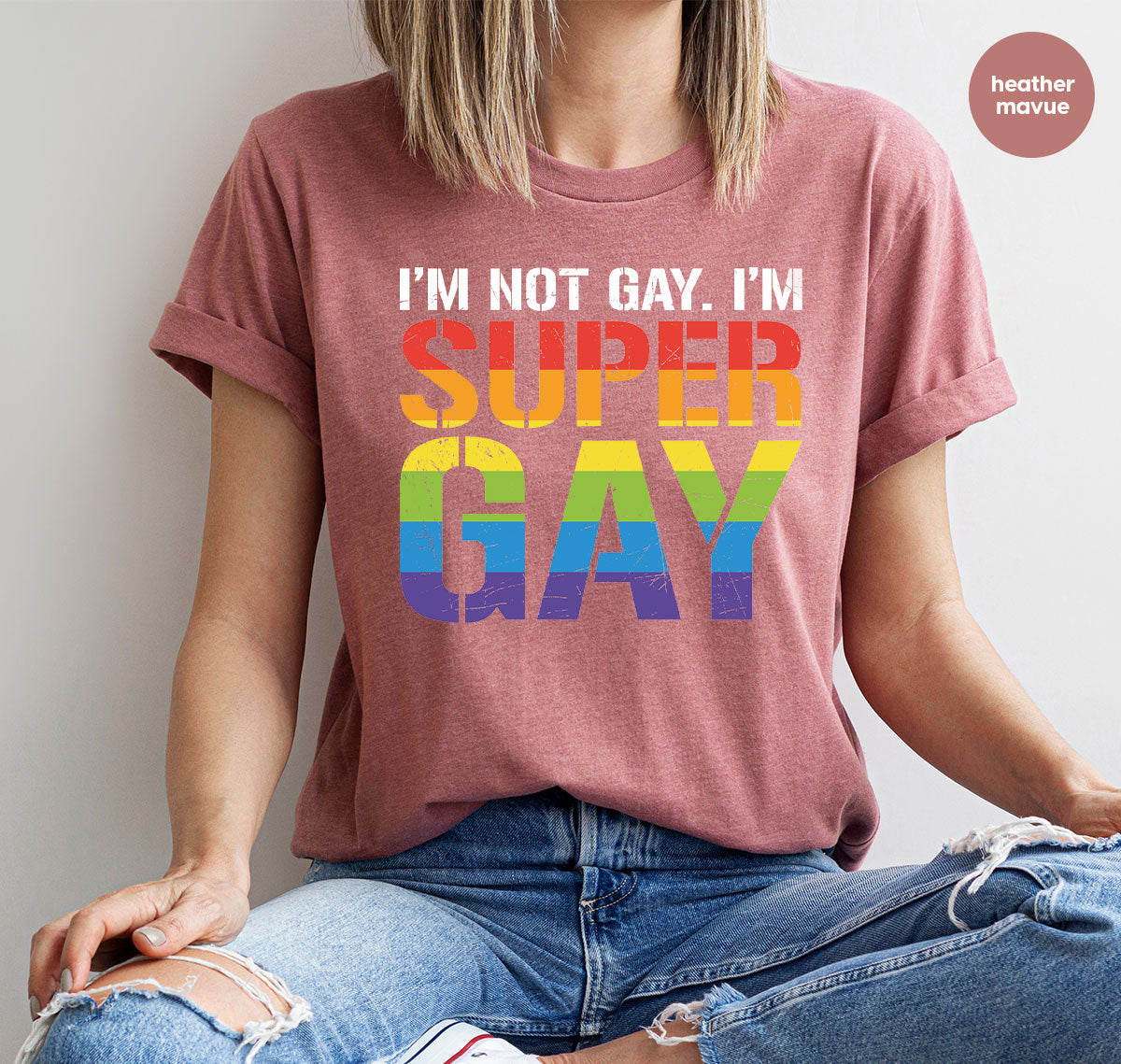 Super Gay Shirt, LGBT Power T-Shirt, Super Gay LGBT Tee